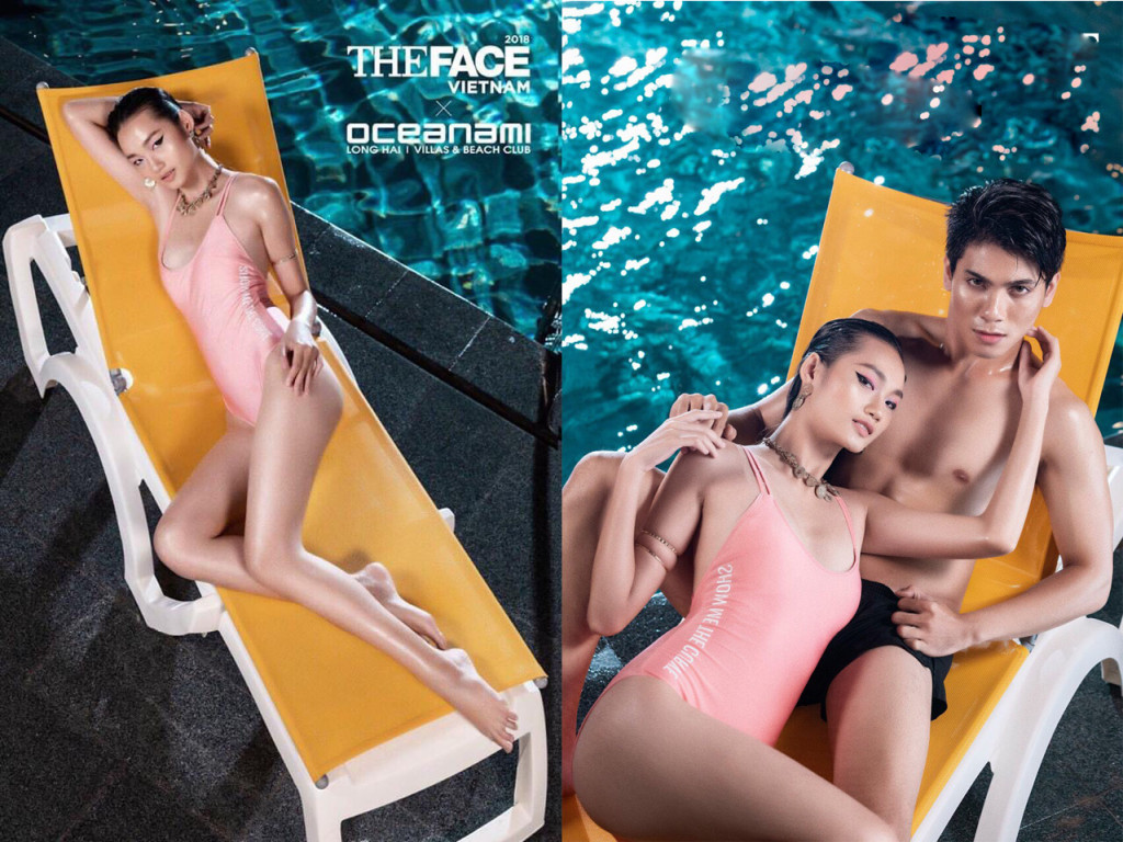 Ghế tắm nắng, ghế hồ bơi, ghế bãi biển trong chương trình The Face Việt Nam