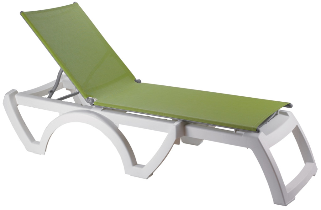 Ghế hồ bơi, ghế tắm nắng, ghế bãi biển có khung làm từ nhựa PP chống ăn mòn và phần khung đỡ nhôm