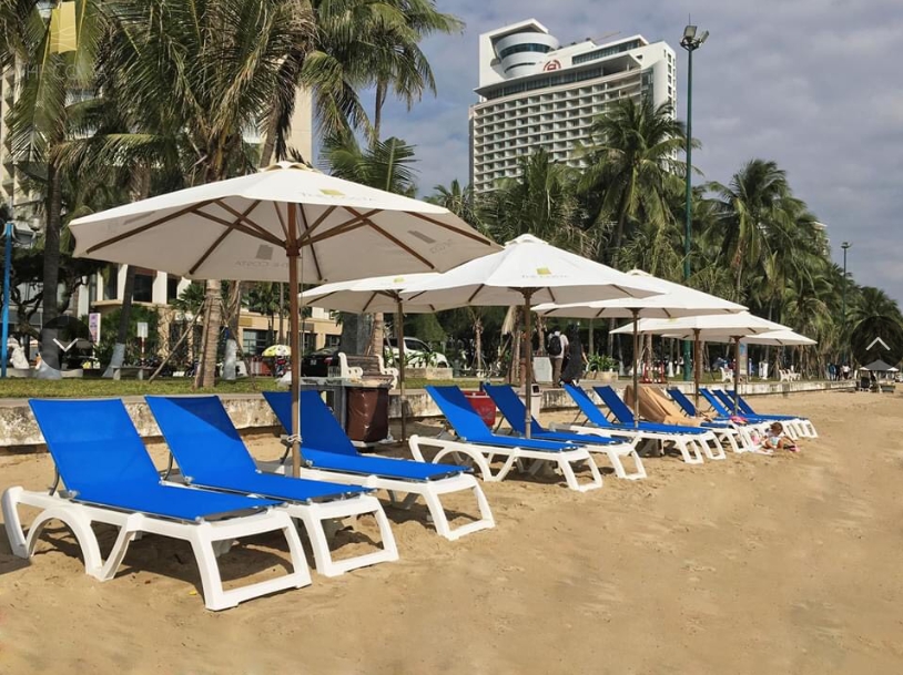 Ghế hồ bơi, ghế tắm nắng, ghế bãi biển Sunset nhựa chuyên dụng tại Intercon Nha Trang