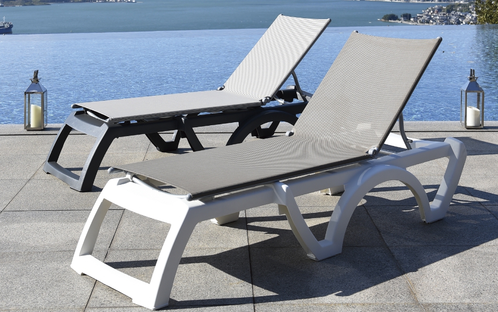 Ghế hồ bơi, ghế tắm nắng, ghế bãi biển Sunset nhựa chuyên dụng có thêm dòng ghế Jamaica